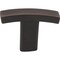 Elements 1-1/2" Overall Length Brushed Oil Rubbed Bronze Square Thatcher Cabinet "T" Knob 859T-DBAC - alternate 2